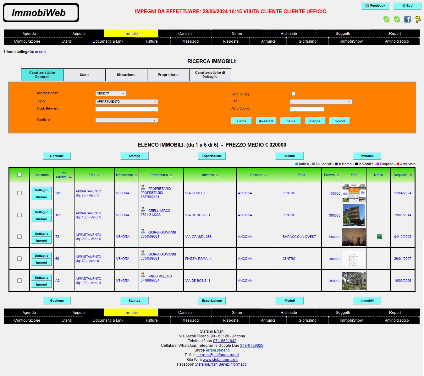 ImmobiWeb: software gestionale immobiliare per la completa gestione dell'agenzia immobiliare